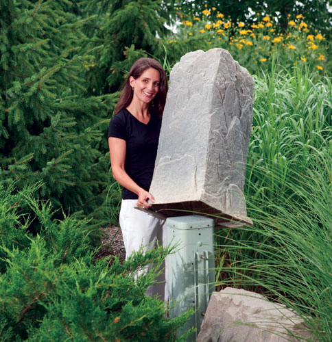 Dekorra 120-FS Artificial Rock Model, Fieldstone - Tall Wells